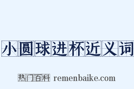 小圆球进杯近义词是什么意思的图片